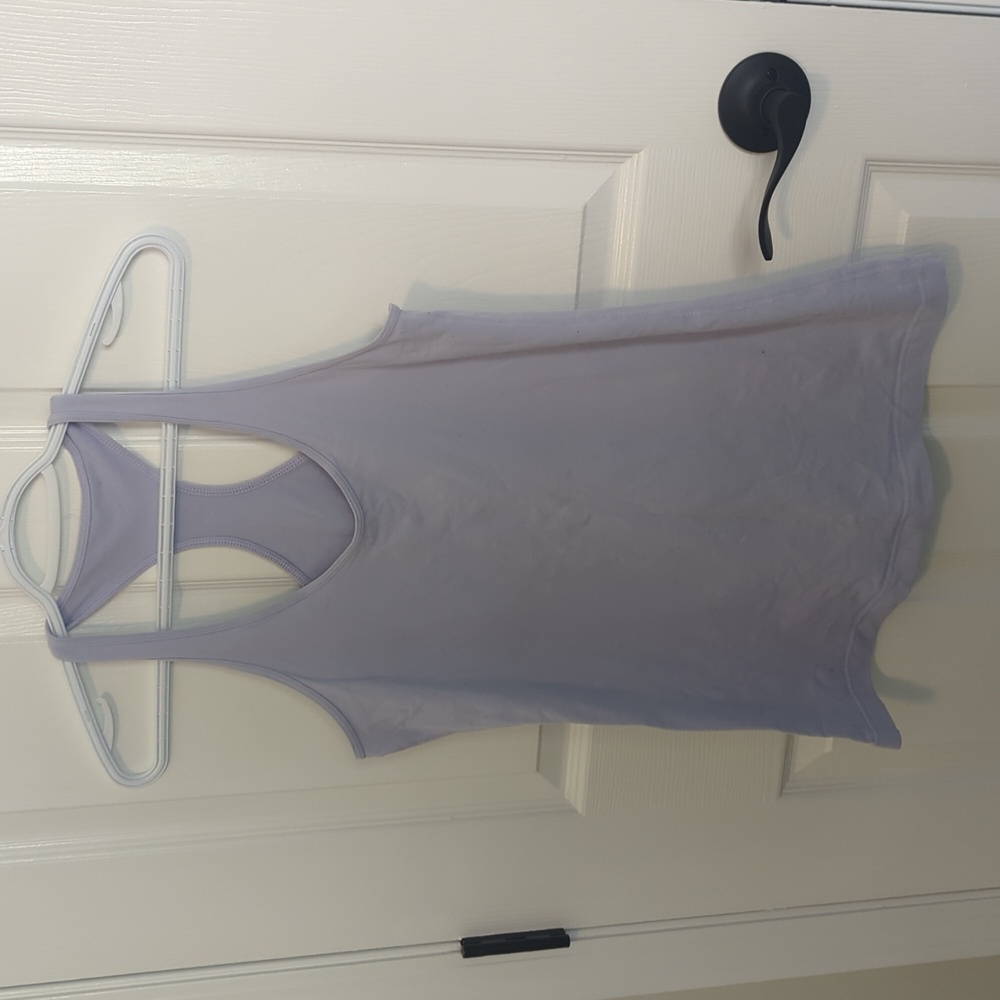Lululemon Size 8 Cool Racerback Tank, Blue/Purple Colour